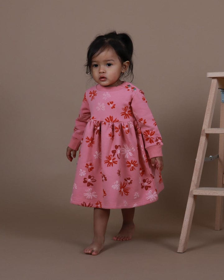 Tiny Tribe Girls Dress Flower Garden Babydoll Dress