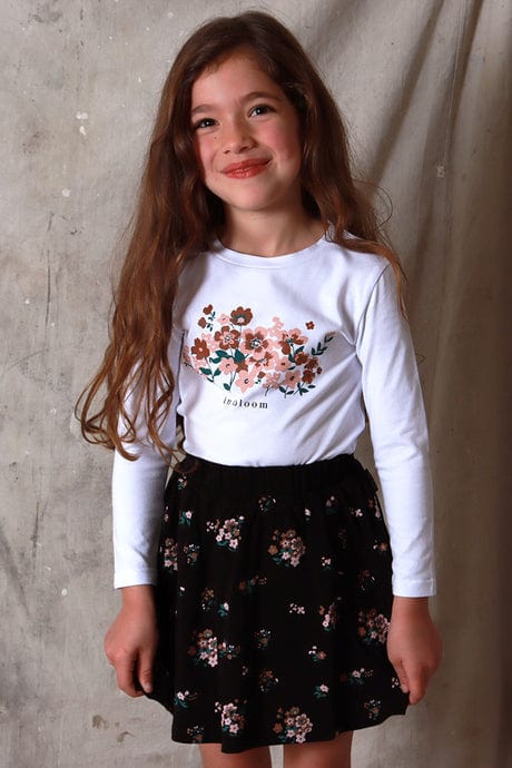 Tiny Tribe Girls Dress In Bloom Skirt