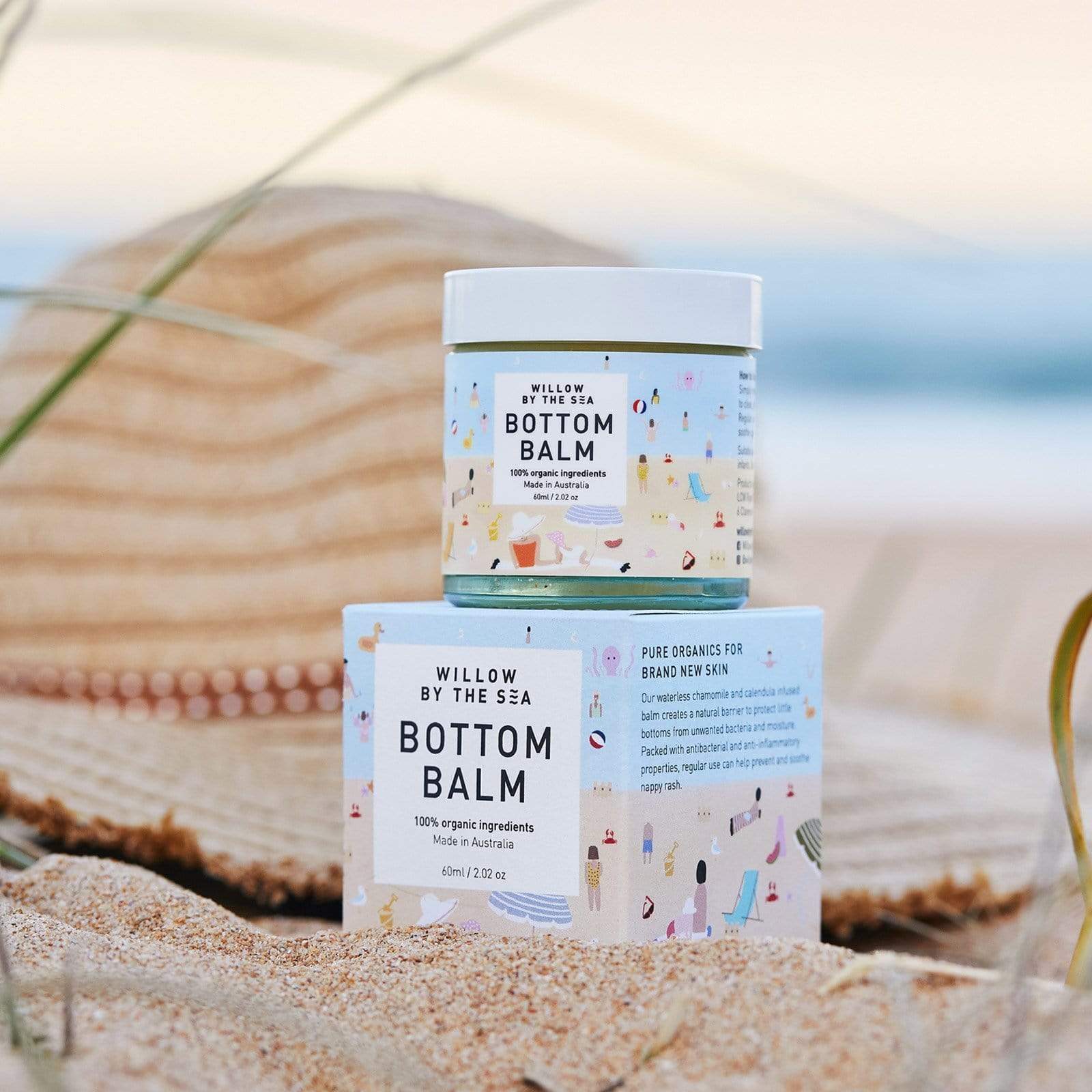 Willow By The Sea Baby Care Bottom Balm - Small (60ml)