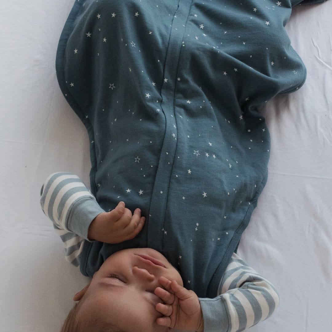 Woolbabe Linen Woolbabe 3 Seasons Front Zip Sleeping Bag - Pine Stars