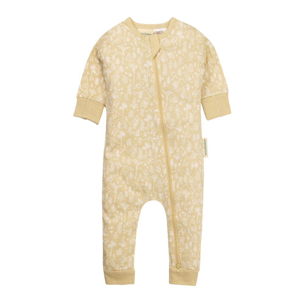 Woolbabe Unisex Onesie Sand Wilderness / 0-3M Woolbabe Pyjama Suit
