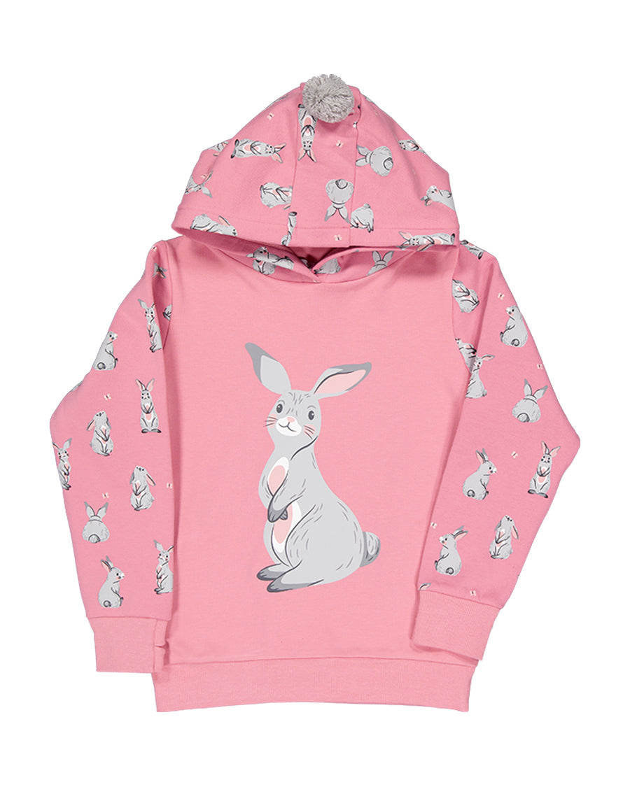 Bluebell Bunny Pom Pom Hood