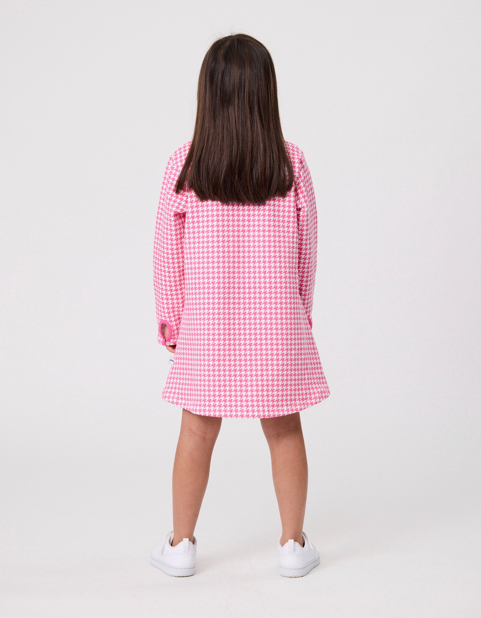 Houndstooth A-Line Dress