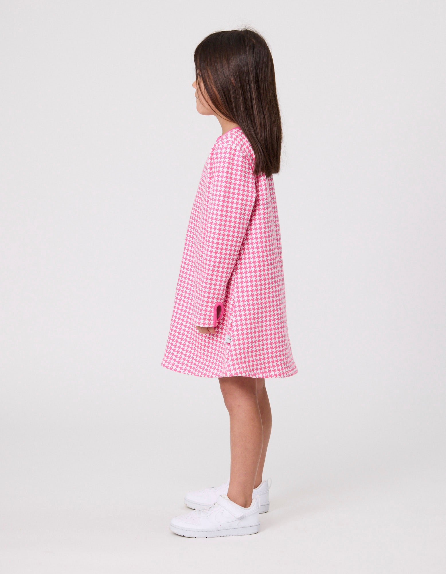 Houndstooth A-Line Dress