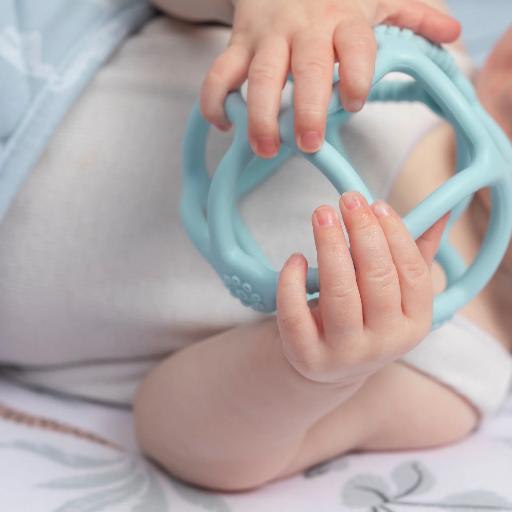 Silicone Teething Ball - Light Blue