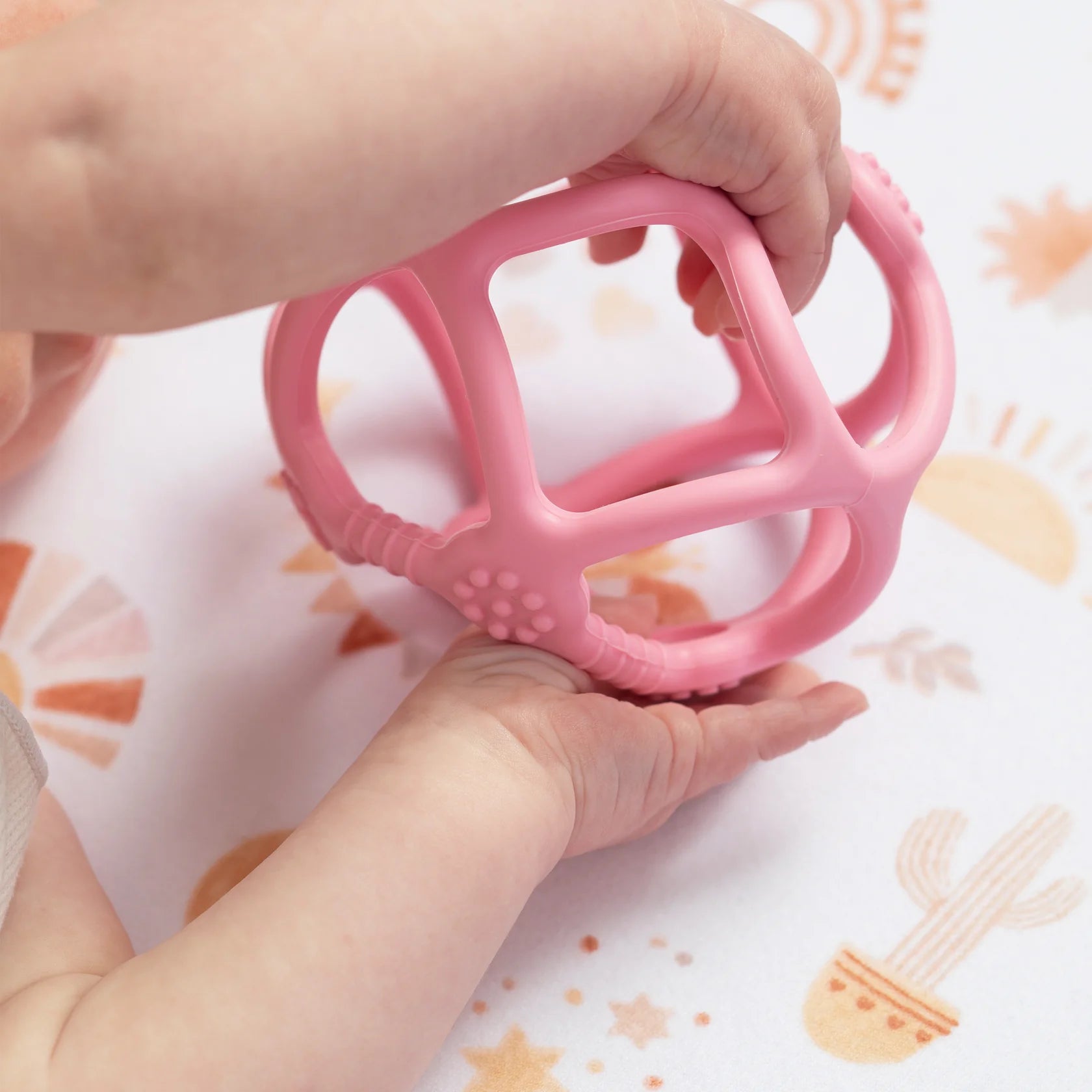 Silicone Teething Ball - Light Pink