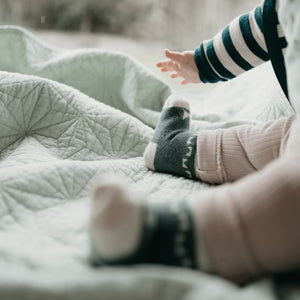 Mosey Merino Baby Socks- Rook