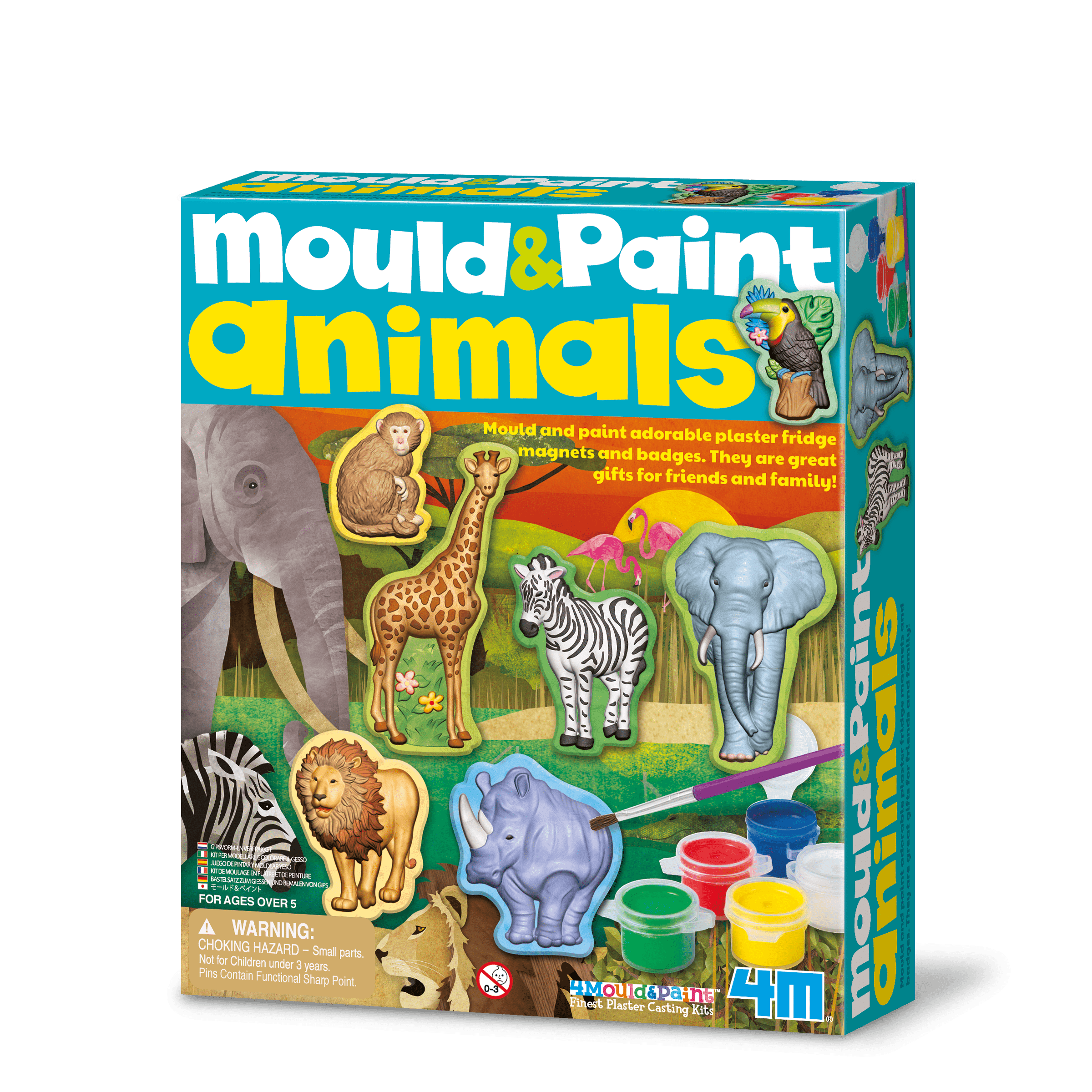 4M Toys Mould & Paint - Wildlife Animals