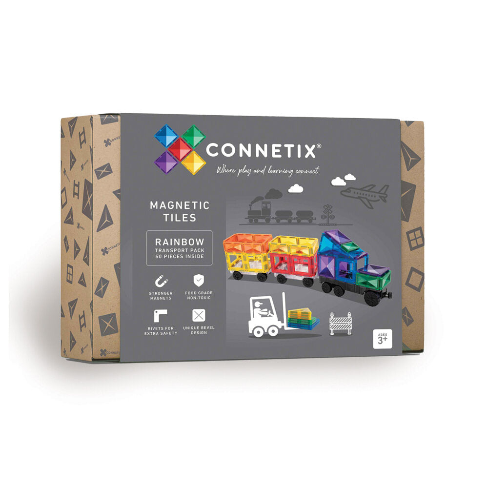 Connetix- Rainbow Transport Pack 50pc