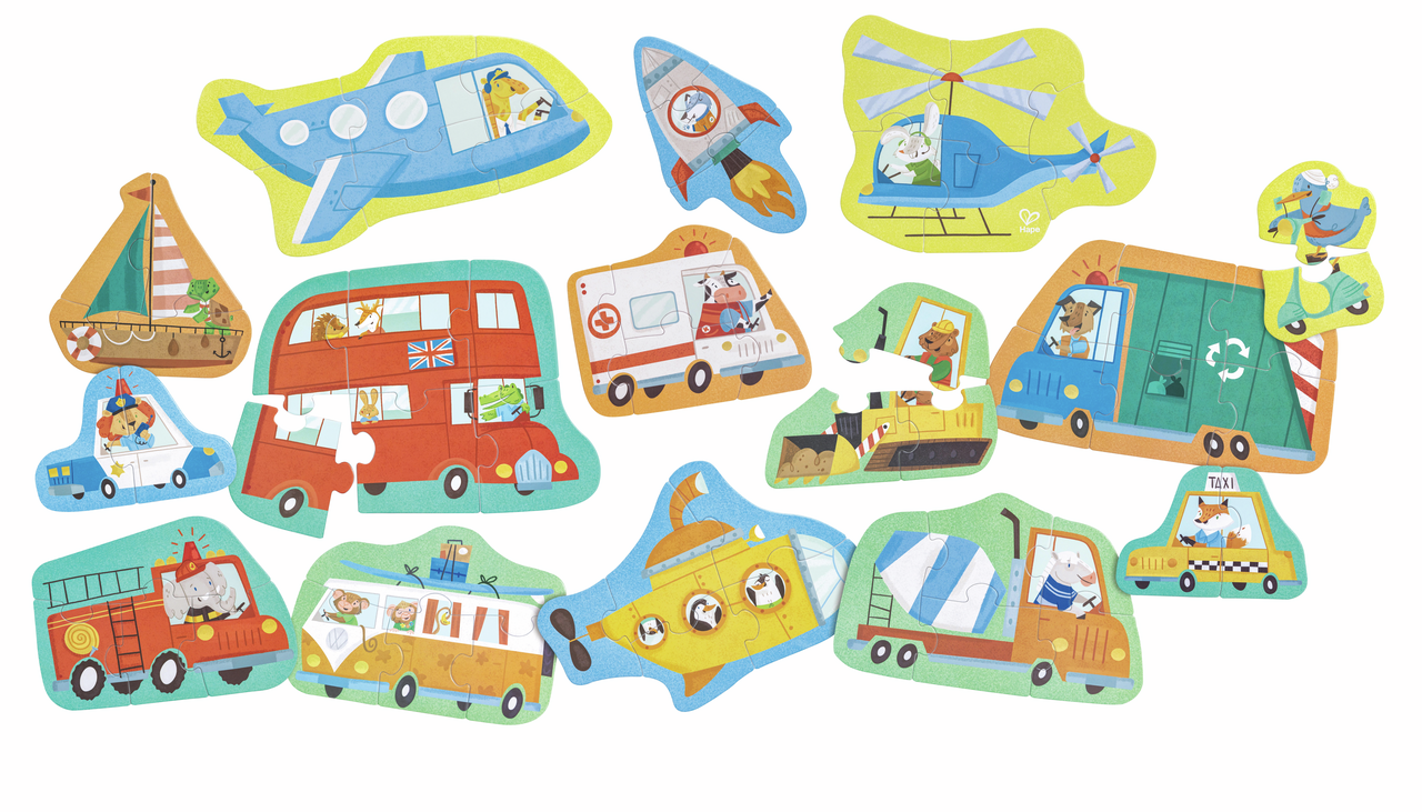 Hape Wheels & Wonder Puzzle