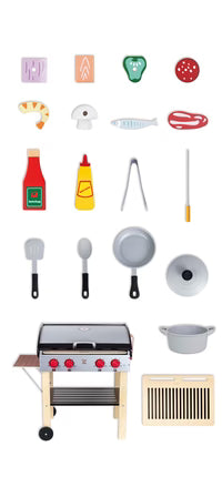 Gourmet Grill with Food