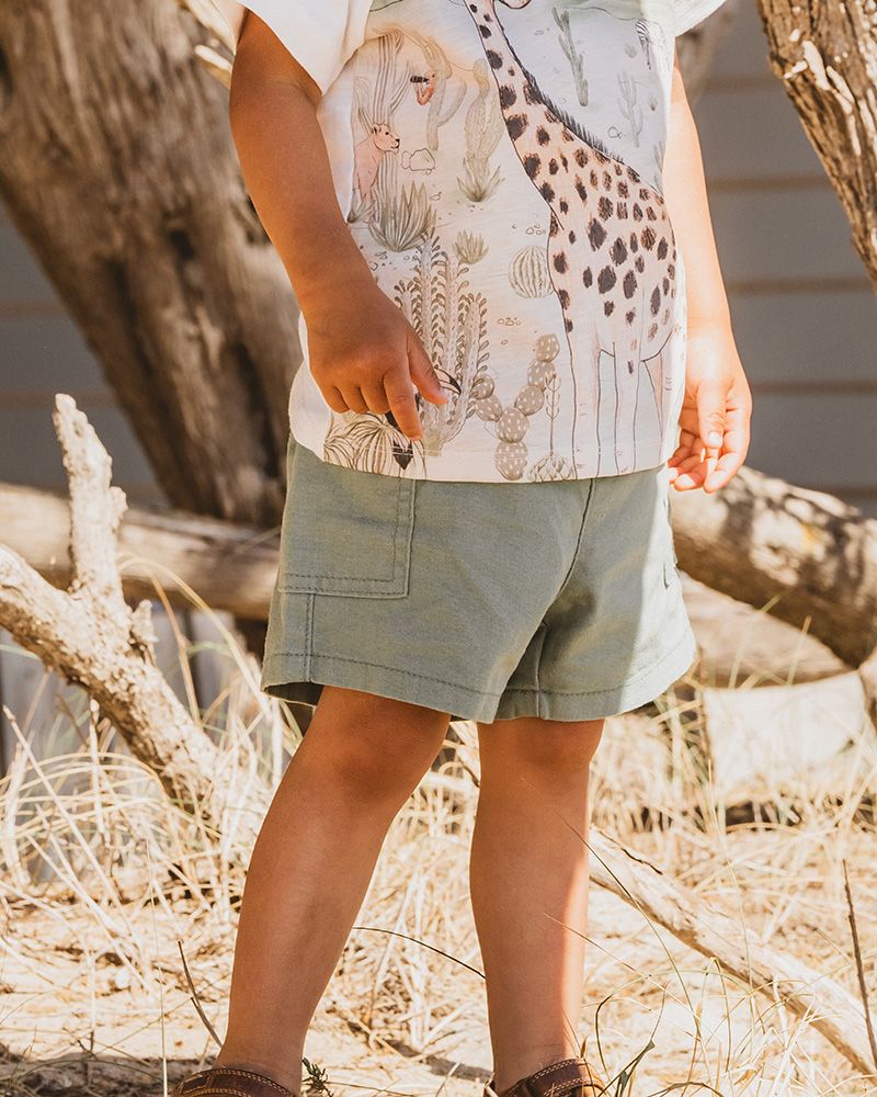 Boys Green Shorts