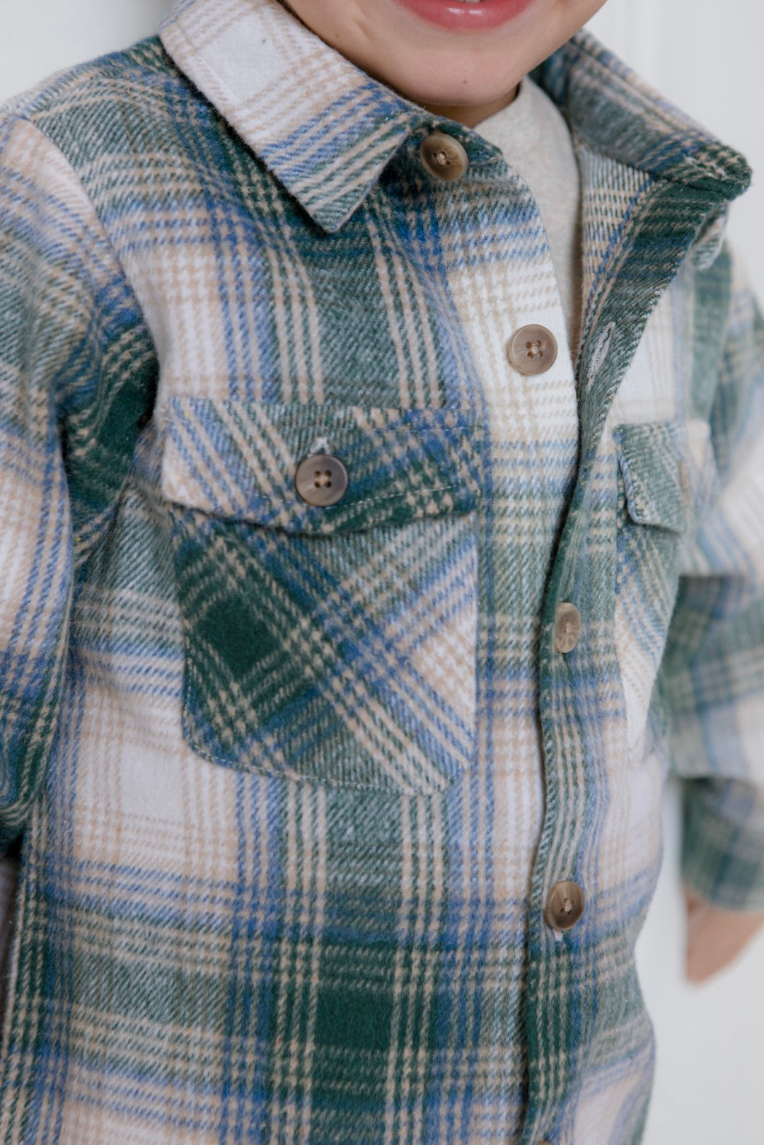 Green Check Overshirt