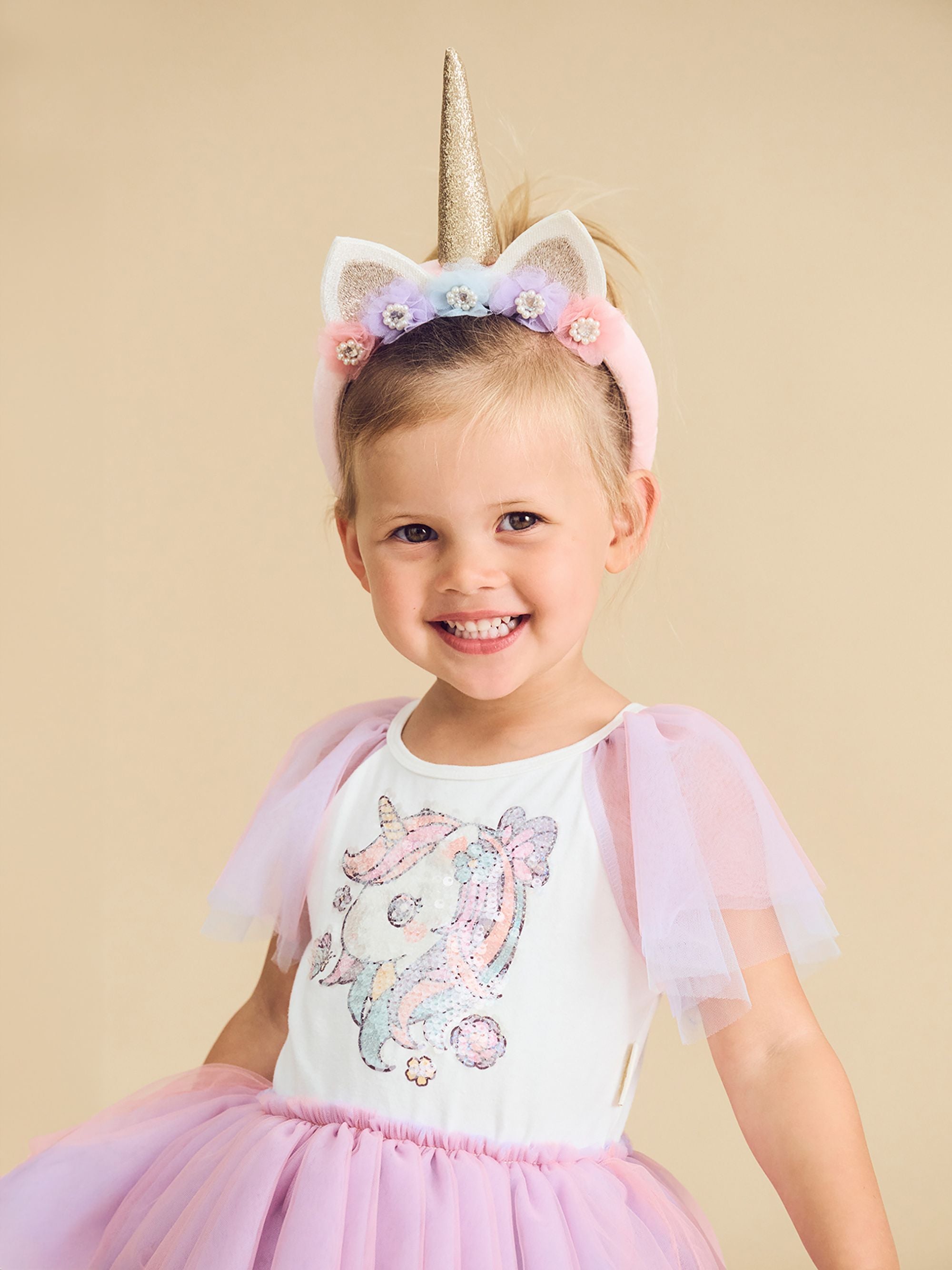 Unicorn Tiered Rainbow Party Dress