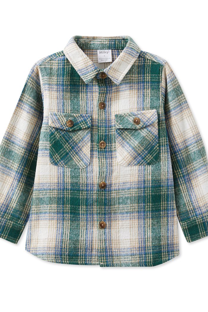 Green Check Overshirt