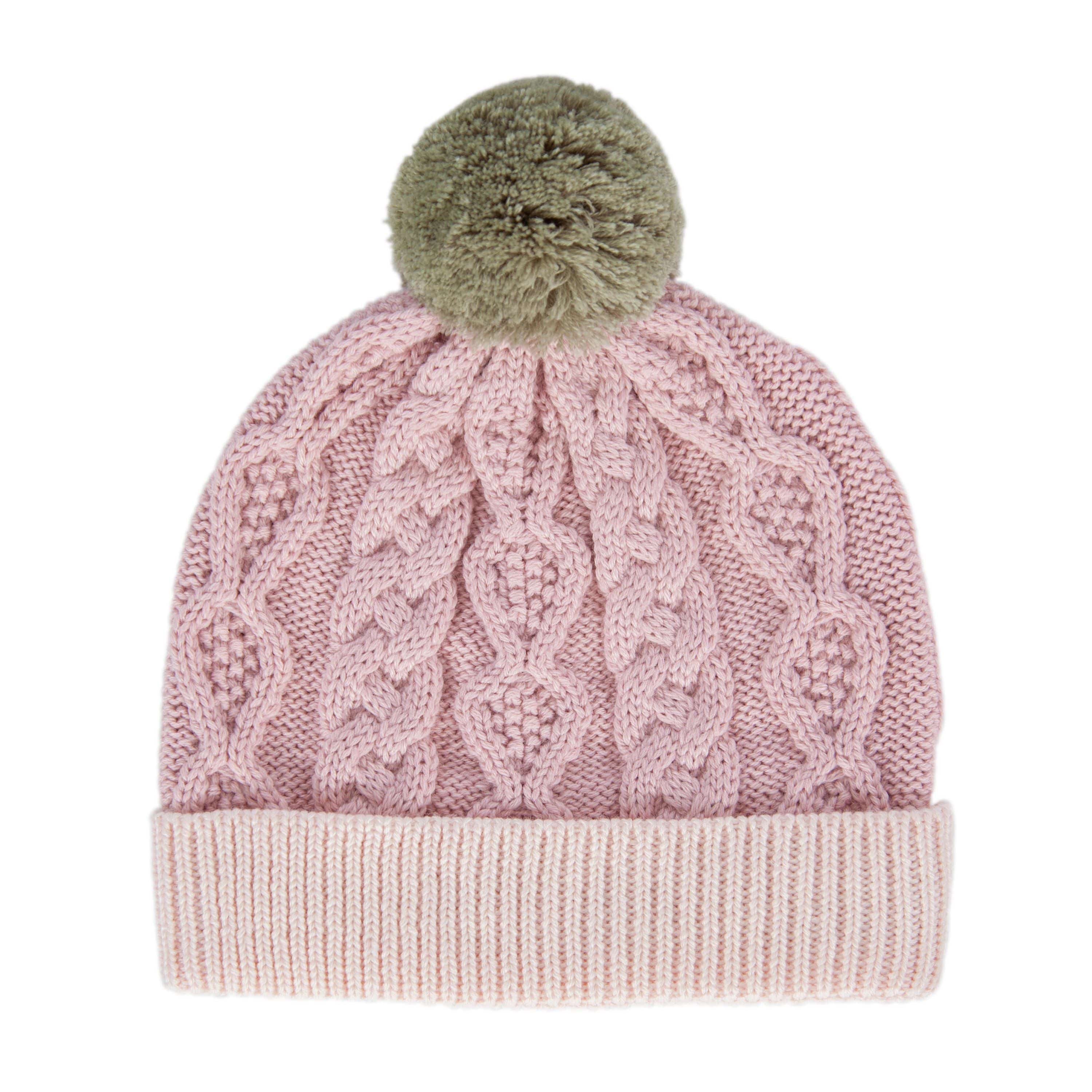 Acorn Kids Accessories Hats August Merino Beanie Dusty Pink