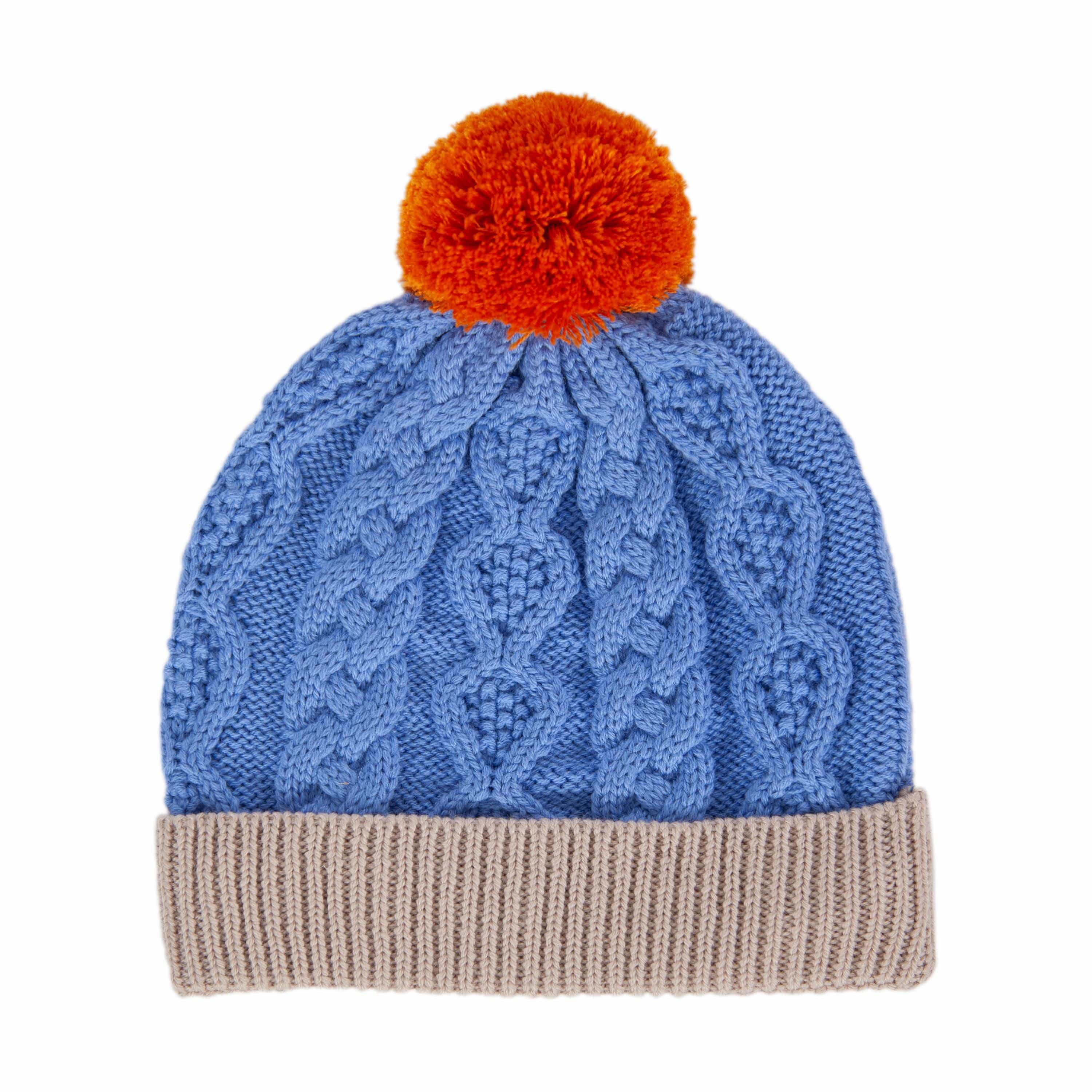 Acorn Kids Accessories Hats August Merino Beanie Light Blue