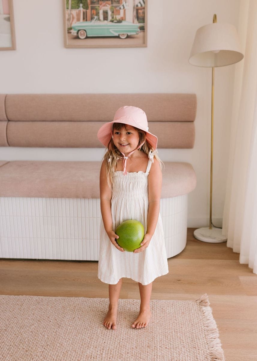 Acorn Kids Accessories Hats Blush Wide Brim Bucket Hat