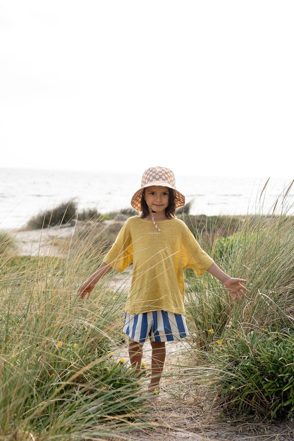 Acorn Kids Accessories Hats Checkmate Wide Brim Bucket Hat
