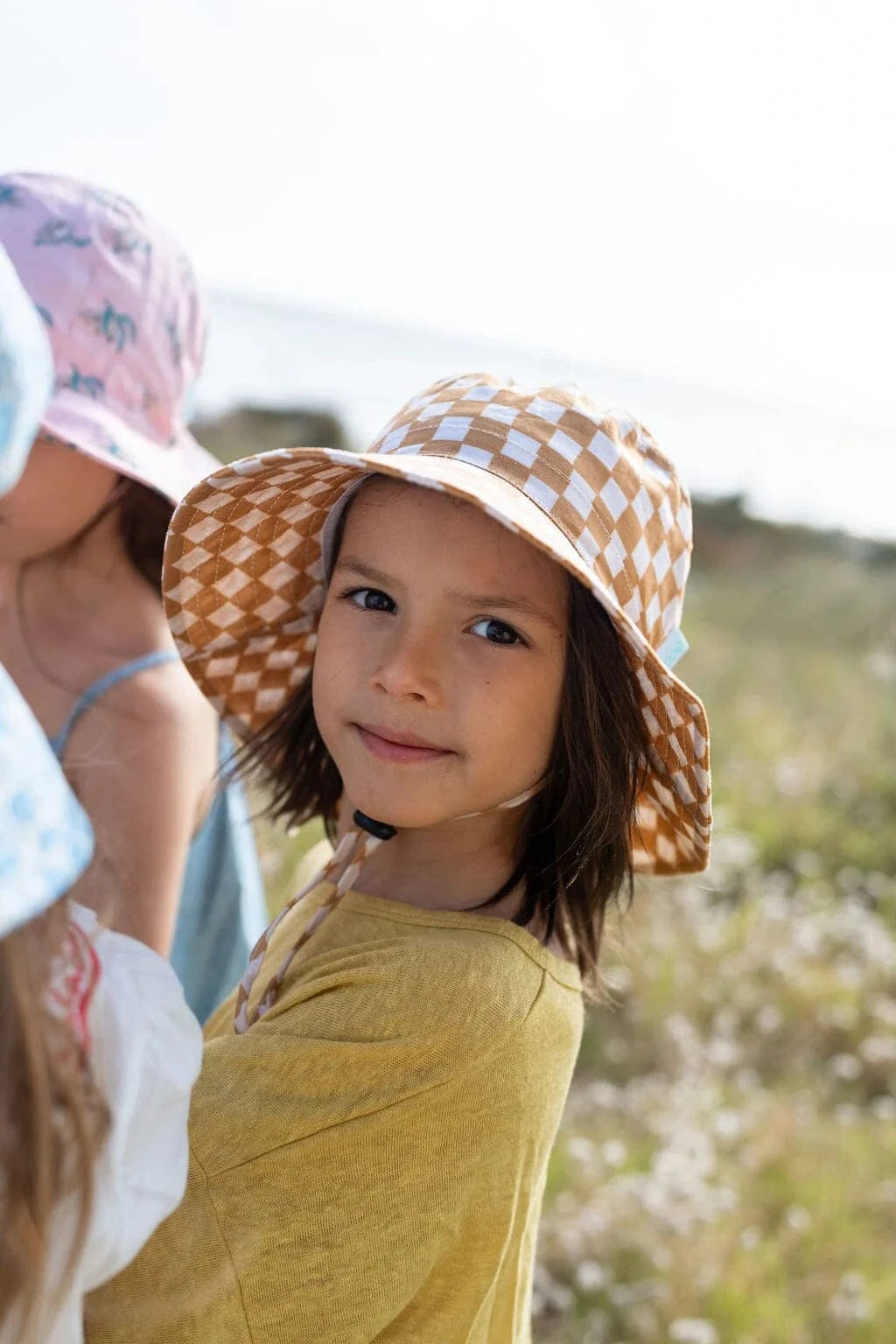 Acorn Kids Accessories Hats Checkmate Wide Brim Bucket Hat