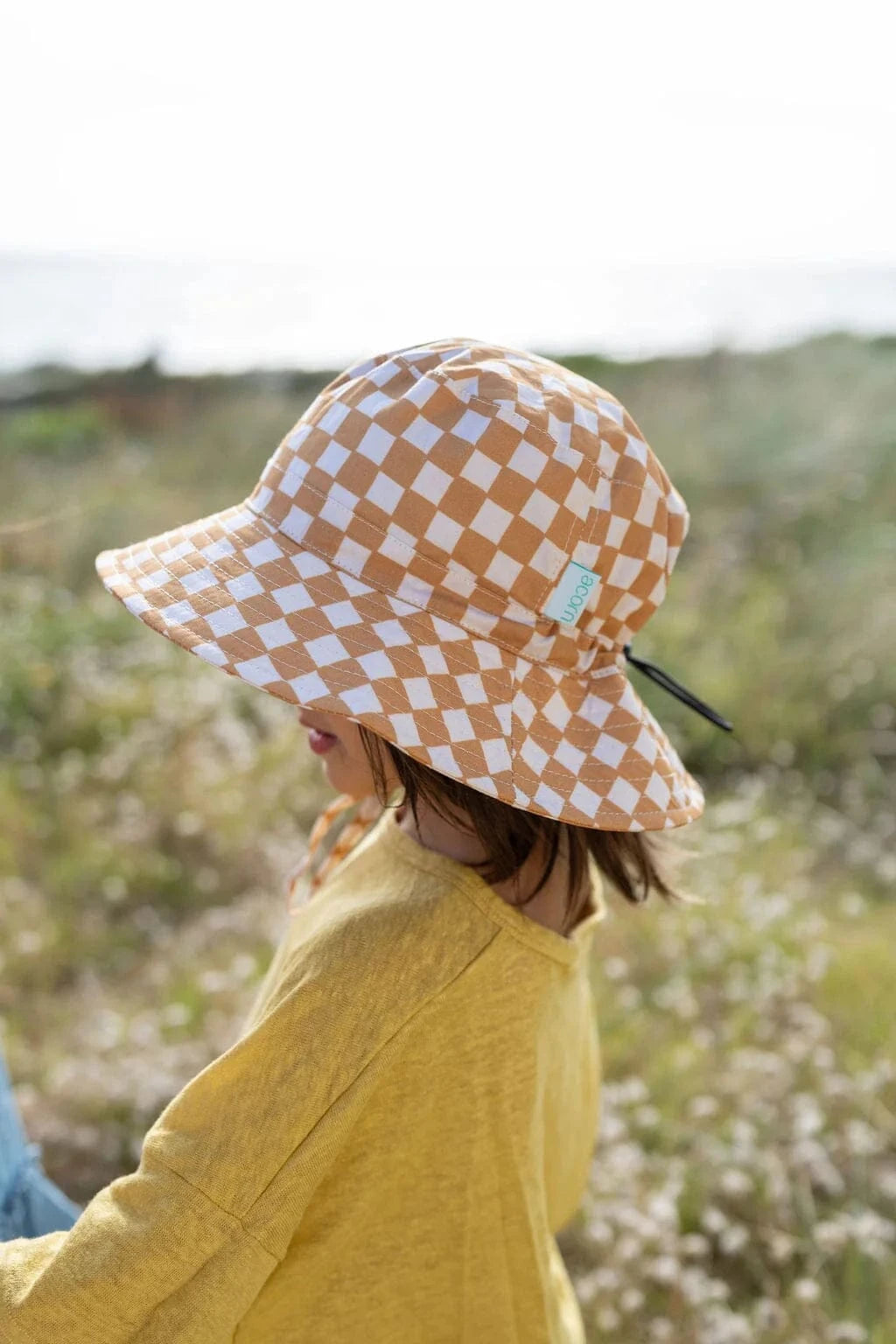 Acorn Kids Accessories Hats Checkmate Wide Brim Bucket Hat