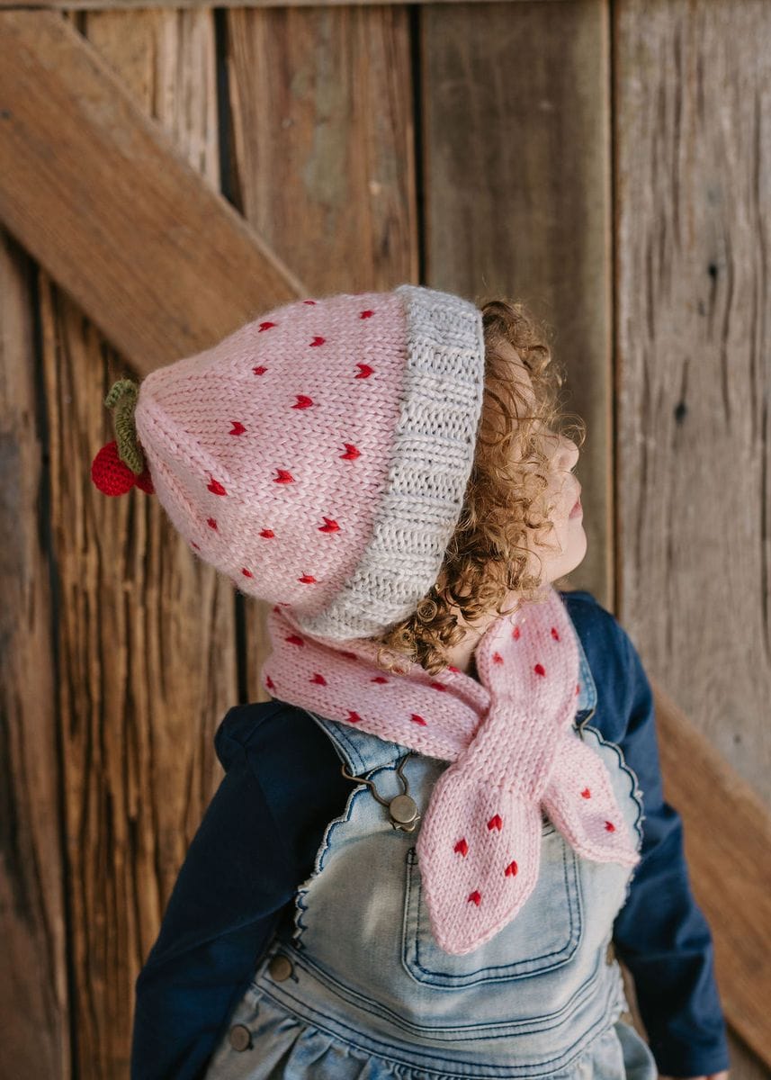Acorn Kids Accessories Hats Cherry Beanie - Pink