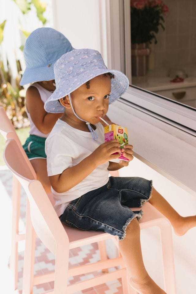Acorn Kids Accessories Hats Clouds Stretch Cotton Wide Brim Sunhat