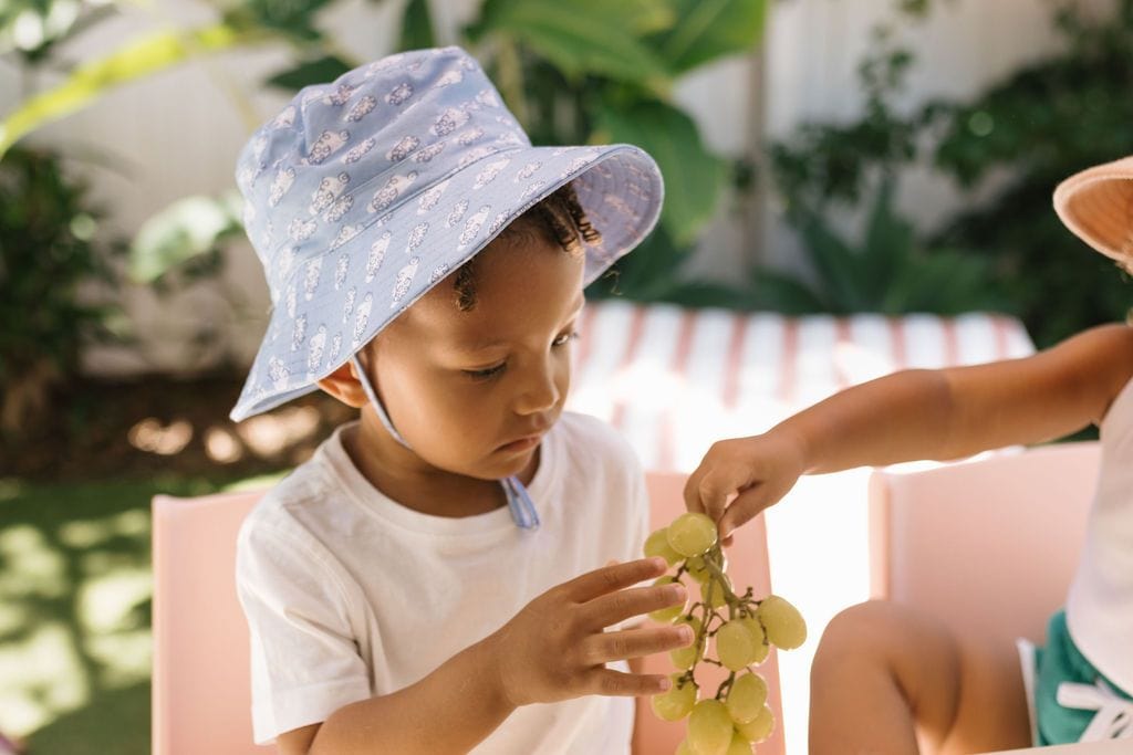 Acorn Kids Accessories Hats Clouds Stretch Cotton Wide Brim Sunhat