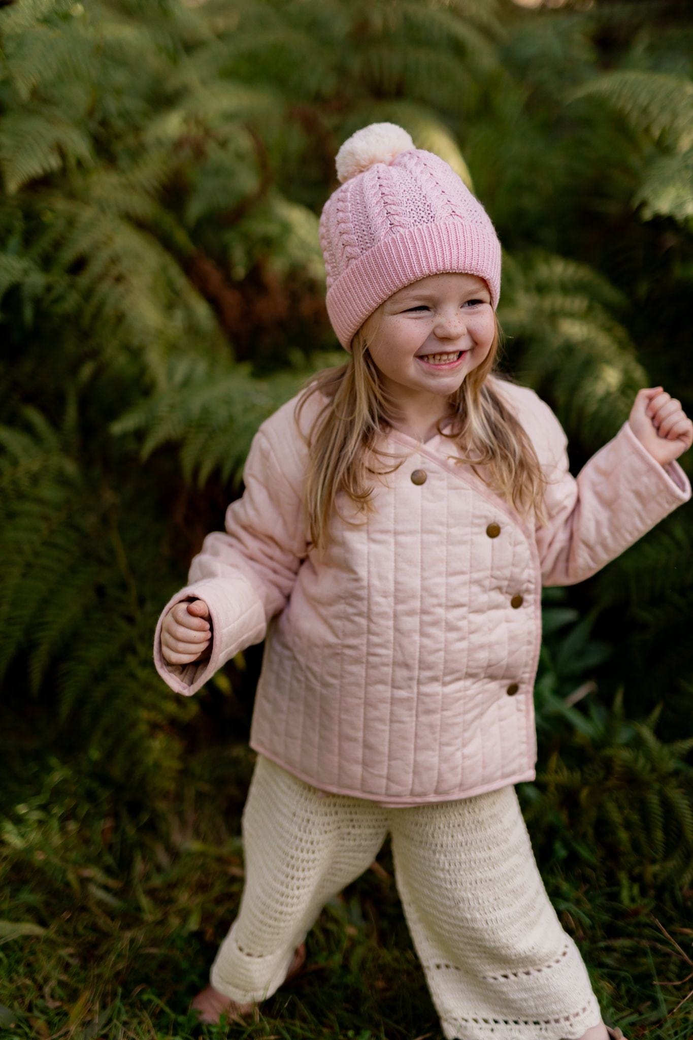 Acorn Kids Accessories Hats Copenhagen Merino Beanie Pink