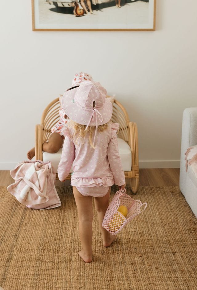 Acorn Kids Accessories Hats Daisy Fields Wide Brim Swim Hat