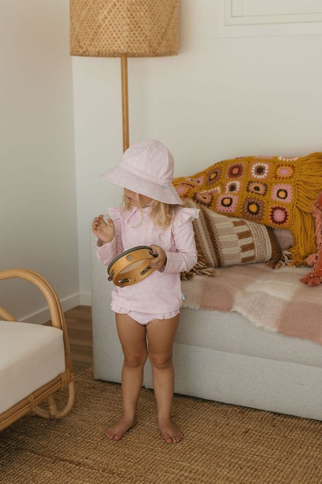 Acorn Kids Accessories Hats Daisy Fields Wide Brim Swim Hat