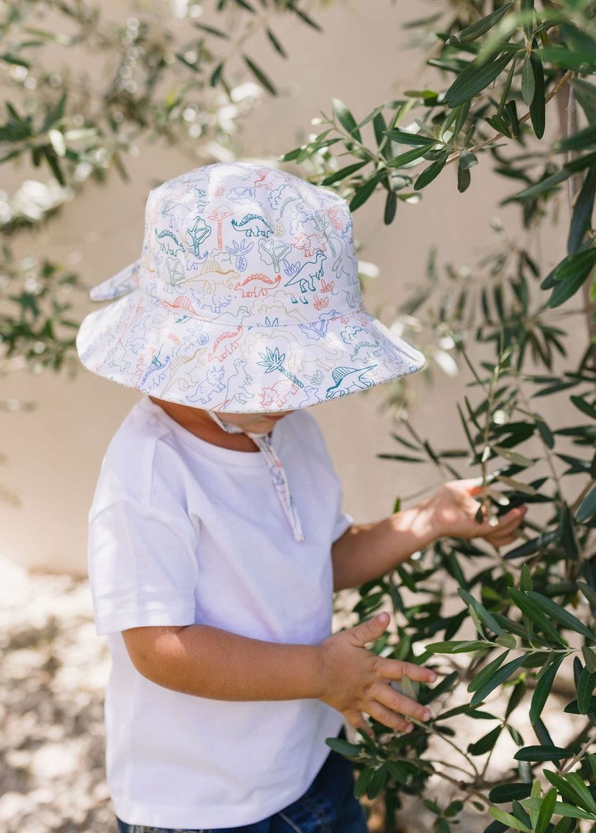 Acorn Kids Accessories Hats Dino Soft Jersey Bucket Hat