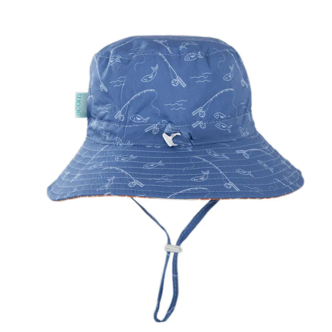 Acorn Kids Accessories Hats Gone Fishing Wide Brim Bucket Hat