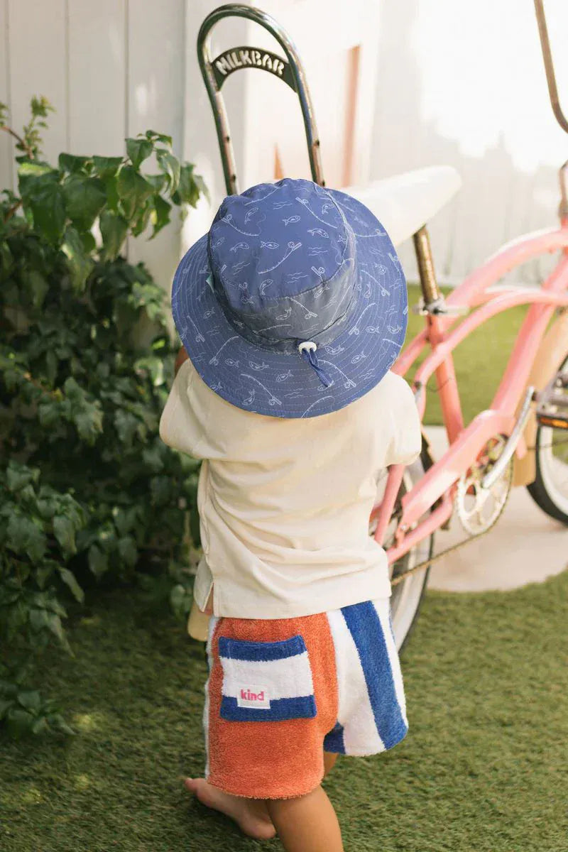 Acorn Kids Accessories Hats Gone Fishing Wide Brim Bucket Hat