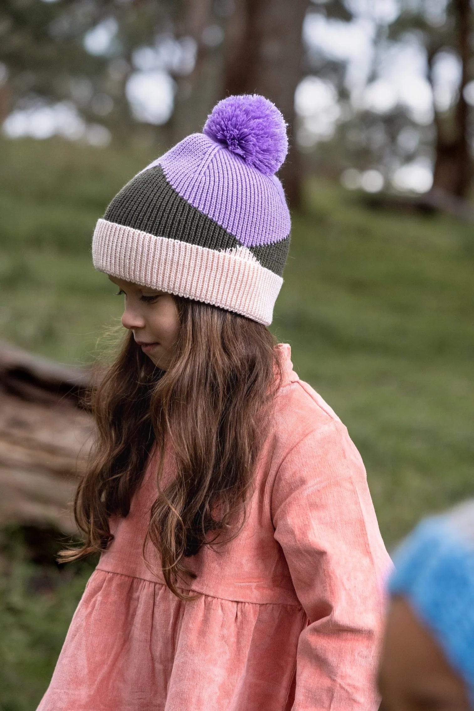 Acorn Kids Accessories Hats Hidden Valley Merino Beanie Lilac