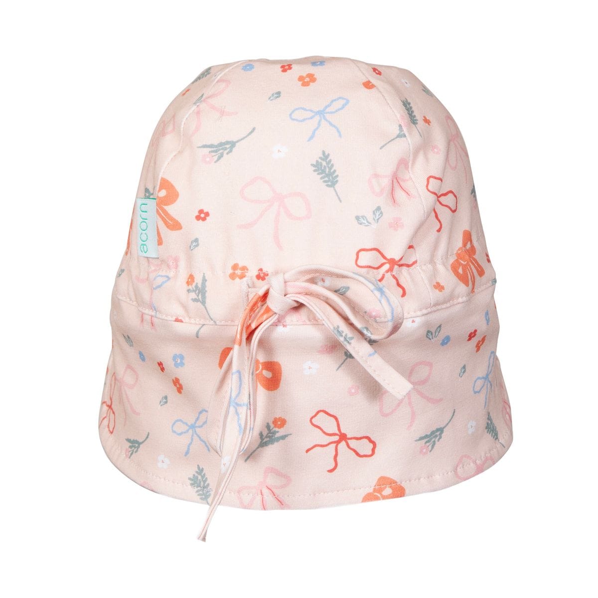 Acorn Kids Accessories Hats Little Bows Soft Jersey Flap Cap