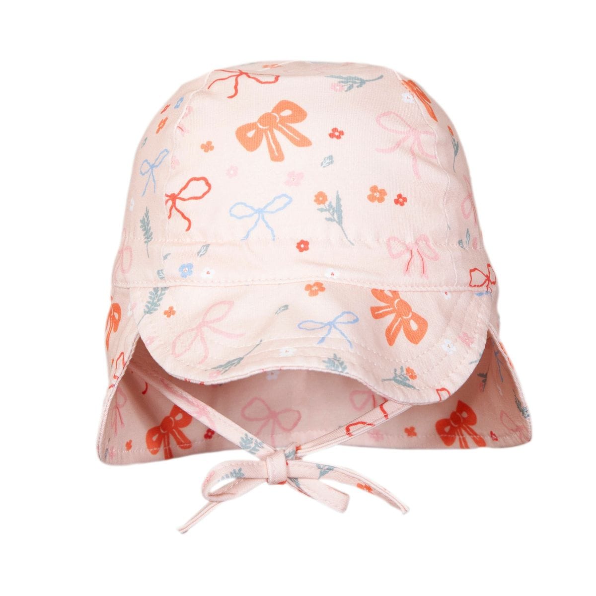Acorn Kids Accessories Hats Little Bows Soft Jersey Flap Cap
