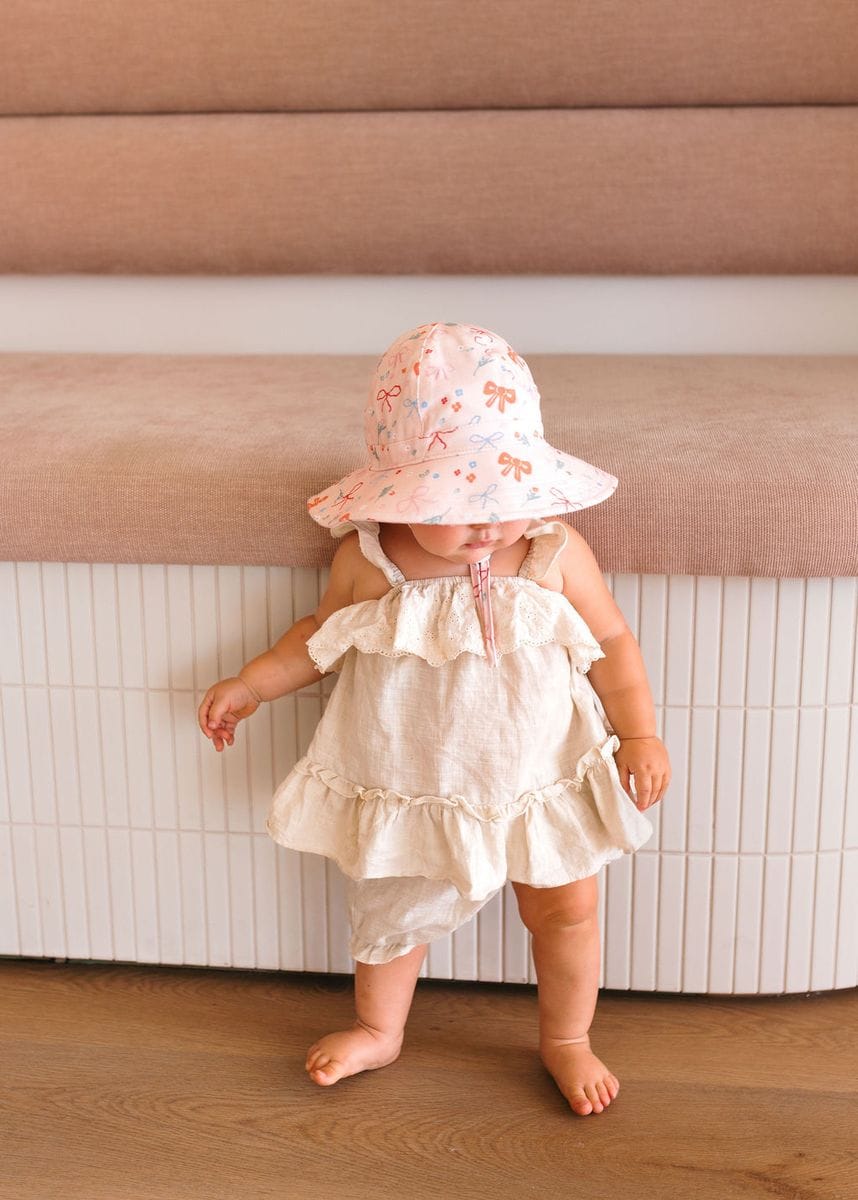 Acorn Kids Accessories Hats Little Bows Soft Jersey Sunhat