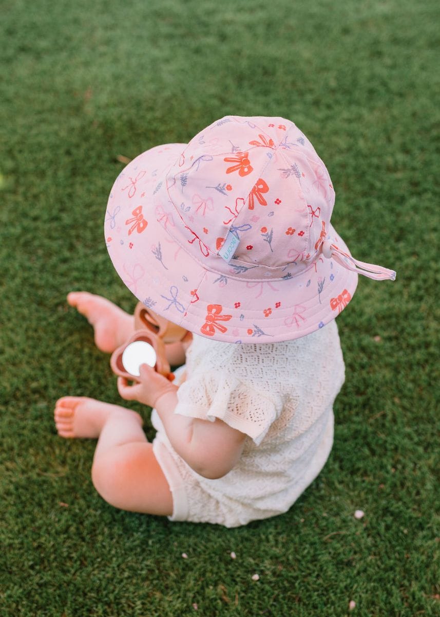 Acorn Kids Accessories Hats Little Bows Soft Jersey Sunhat