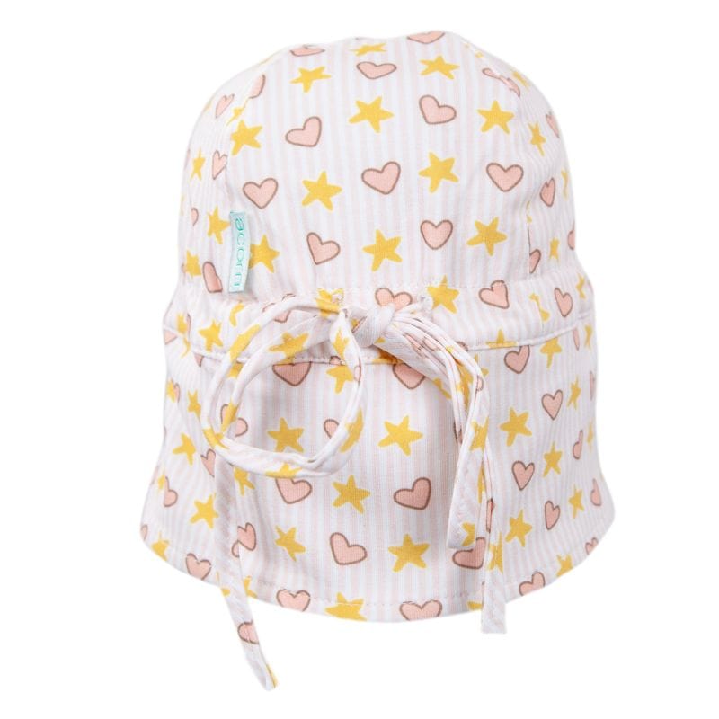Acorn Kids Accessories Hats Love and Stars Flap Hat