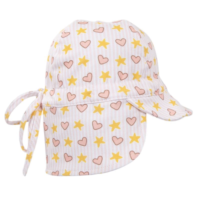 Acorn Kids Accessories Hats Love and Stars Flap Hat
