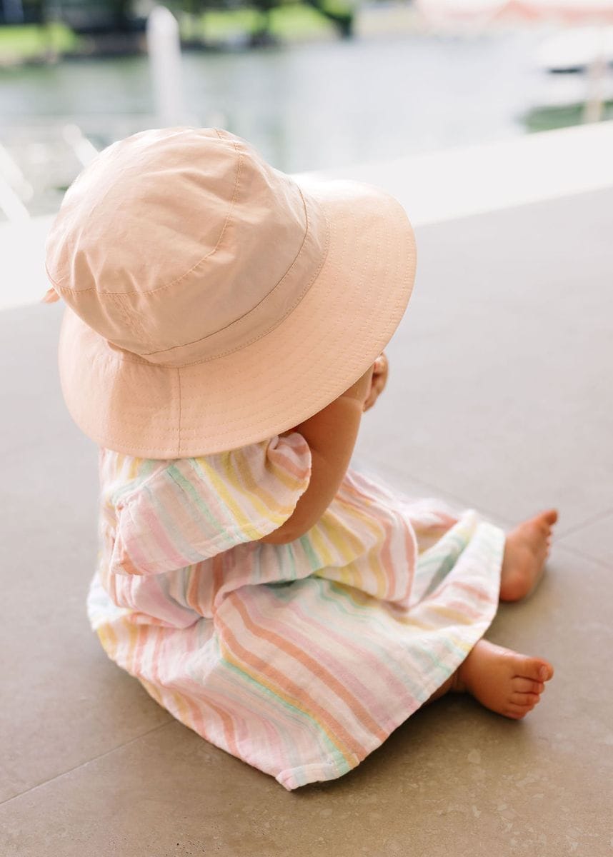 Acorn Kids Accessories Hats Oatmeal Wide Brim Bucket Hat