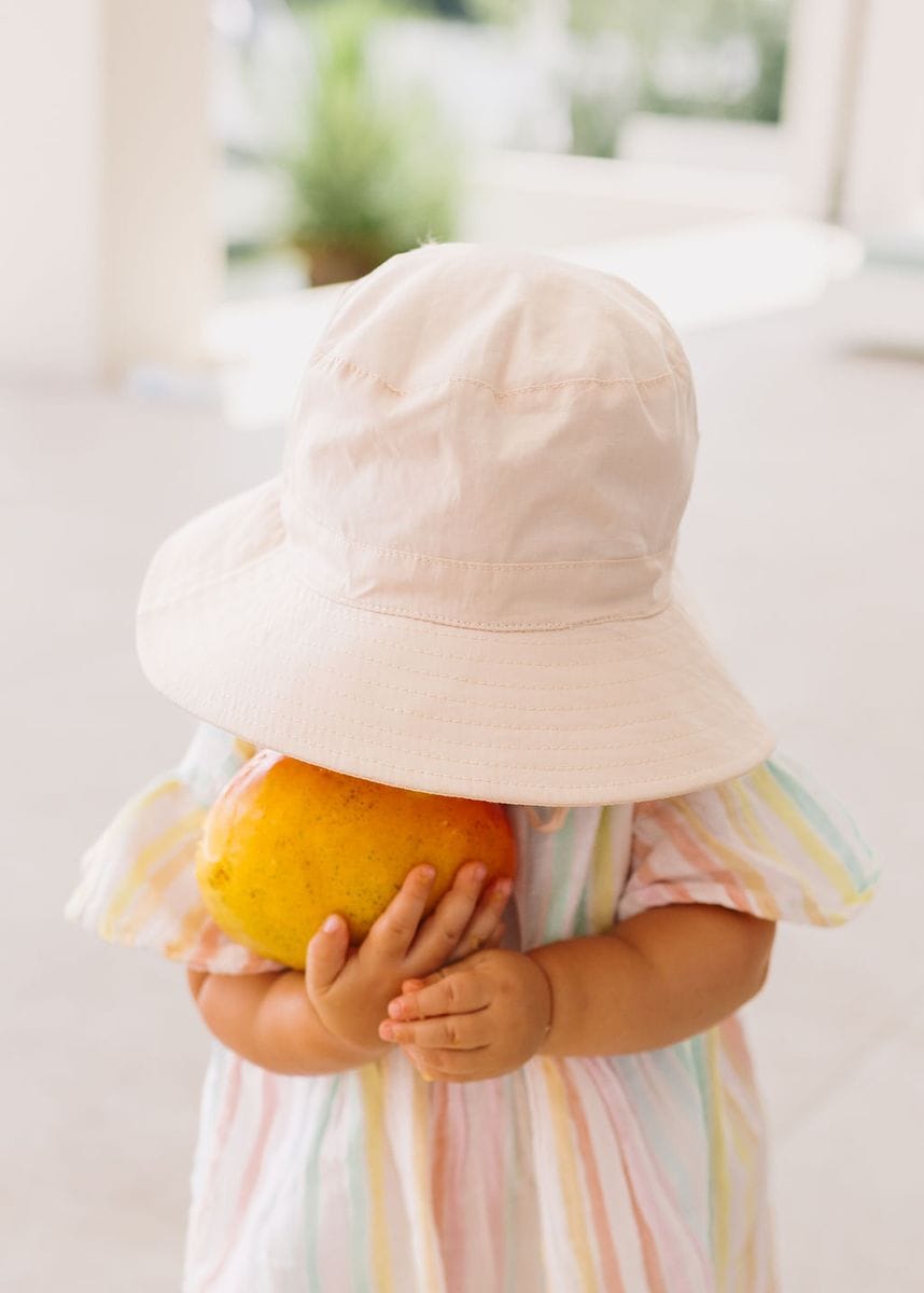 Acorn Kids Accessories Hats Oatmeal Wide Brim Bucket Hat