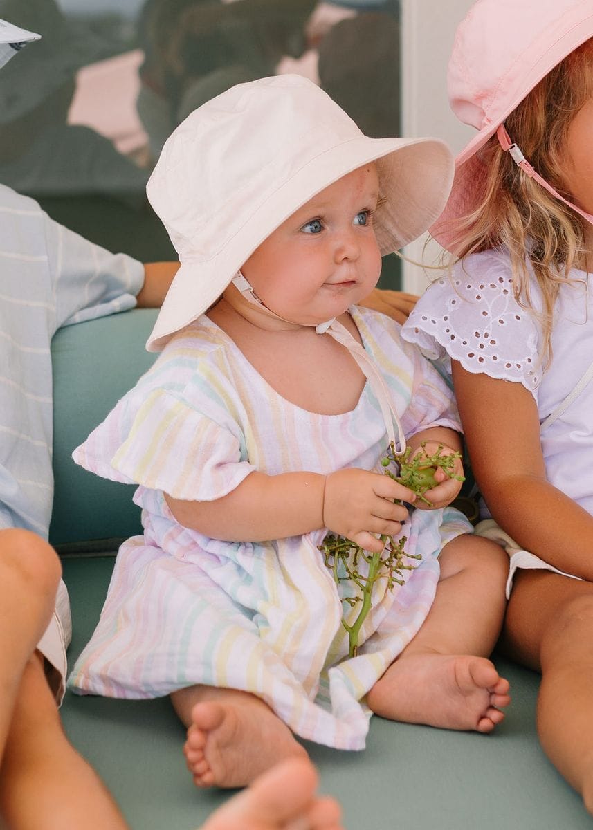 Acorn Kids Accessories Hats Oatmeal Wide Brim Bucket Hat