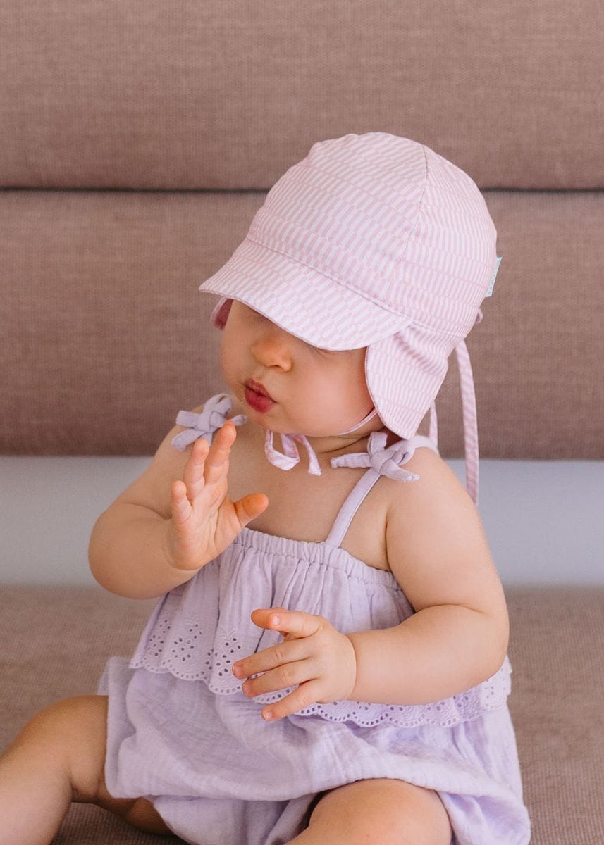 Acorn Kids Accessories Hats Pink Sprinkle Soft Jersey Flap Cap