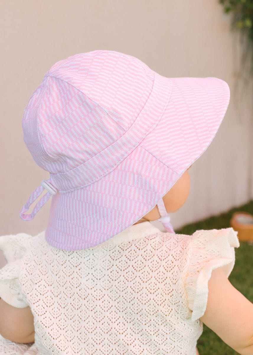 Acorn Kids Accessories Hats Pink Sprinkle Soft Jersey Sunhat