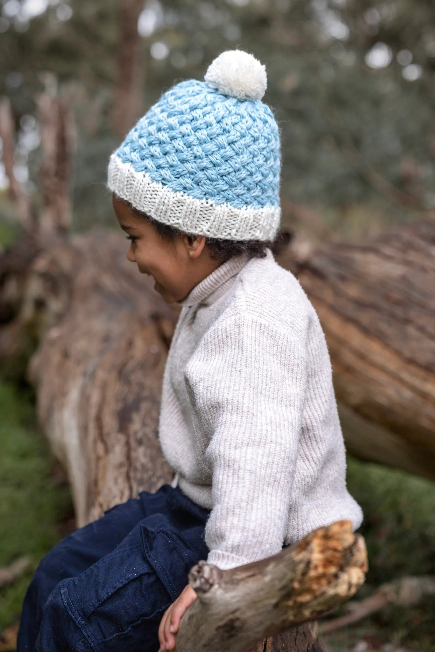 Acorn Kids Accessories Hats Ripples Beanie Blue
