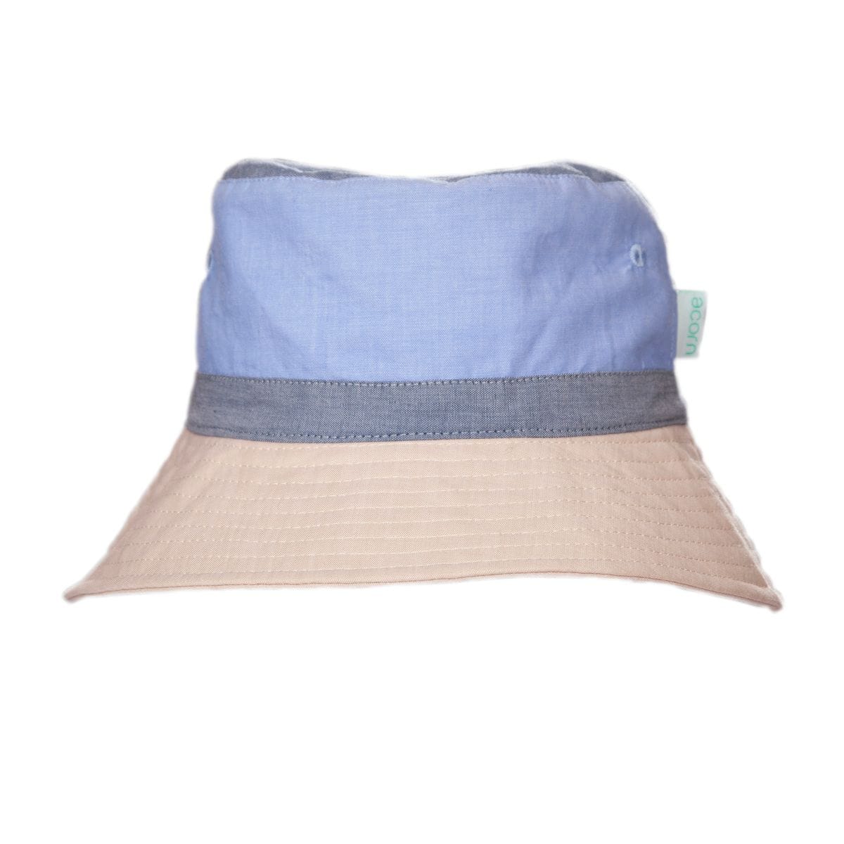 Acorn Kids Accessories Hats S (9-18M) Blue Colour Block Wide Brim Bucket Hat