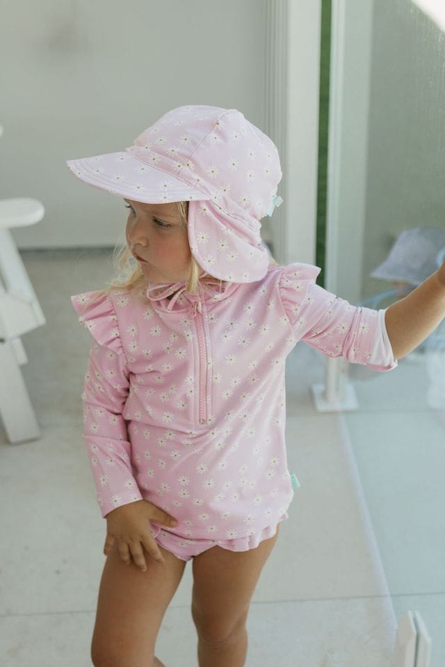 Acorn Kids Accessories Hats S (9-18M) Daisy Fields Swim Flap Cap