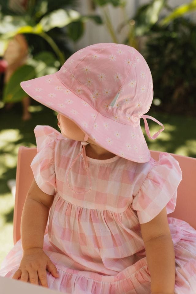 Acorn Kids Accessories Hats S (9-18M) Daisy Fields Wide Brim Sunhat